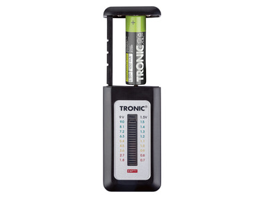 TRONIC® Digitální zkoušečka baterií