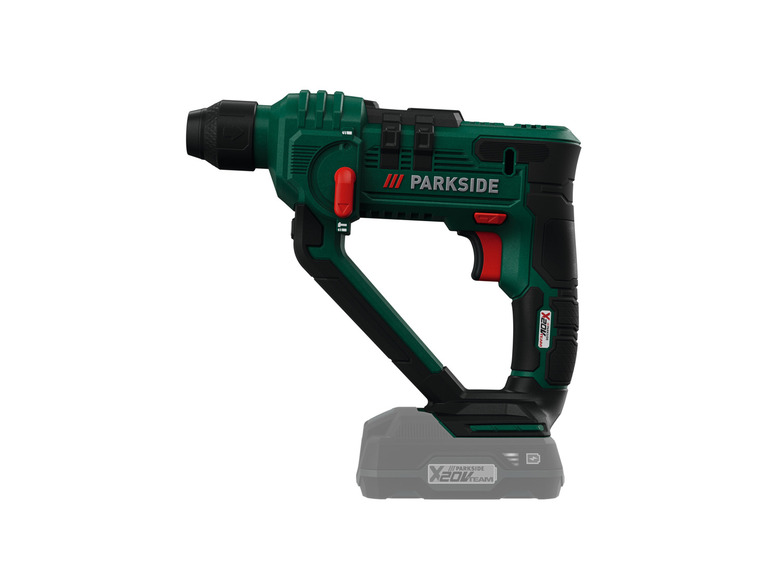  Zobrazit na celou obrazovku PARKSIDE® Aku vrtací kladivo PABH 20-Li B2 – bez akumulátoru a nabíječky - Obrázek 3