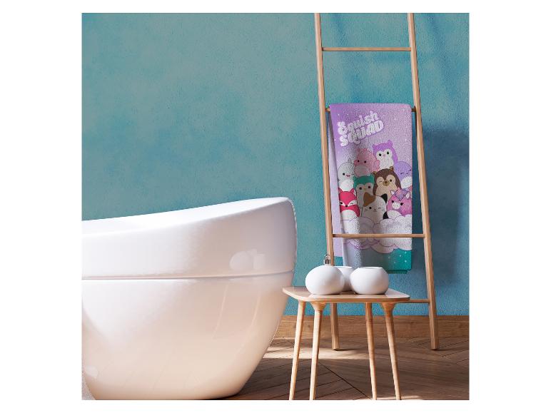 Koupelnová osuška Squishmallows, vana a koupelnové doplňky.