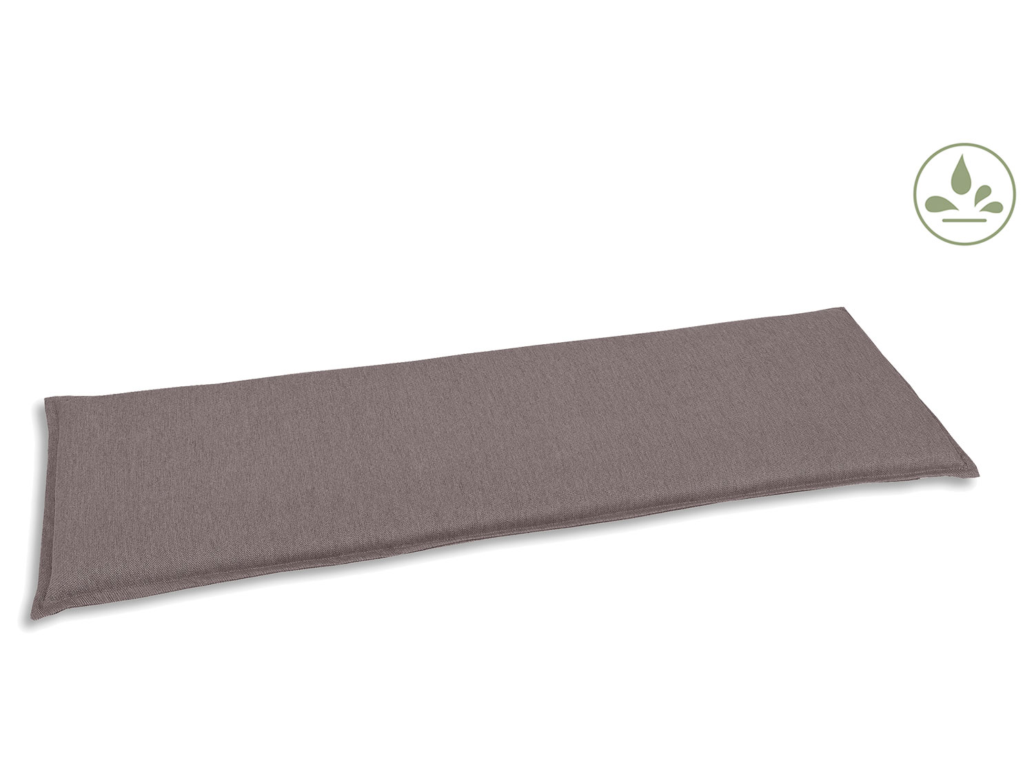 Go-De Textil Sada zahradních podsedáků Uni (podsedák na lavici, 3 místa k sezení, šedohnědá)