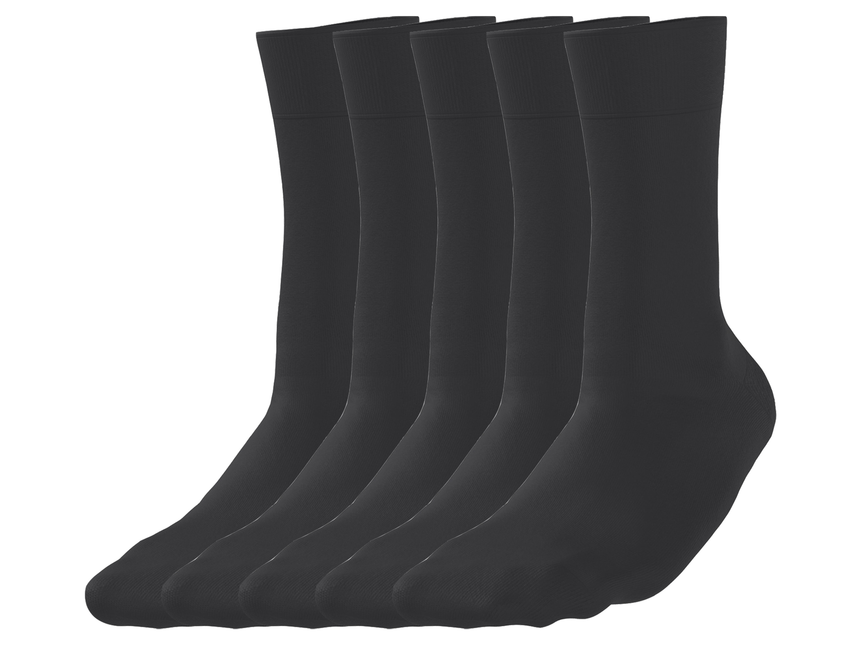 esmara Men Pánské ponožky s BIO bavlnou, 5 párů (černá, 43-46)