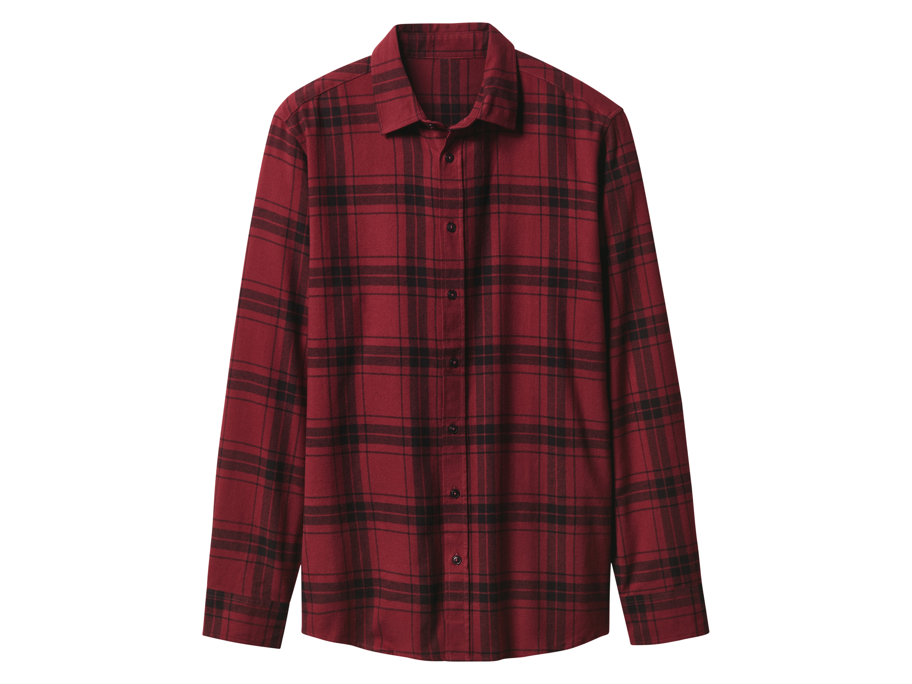 esmara Men Pánská flanelová košile (kostka/červená, M(39/40))