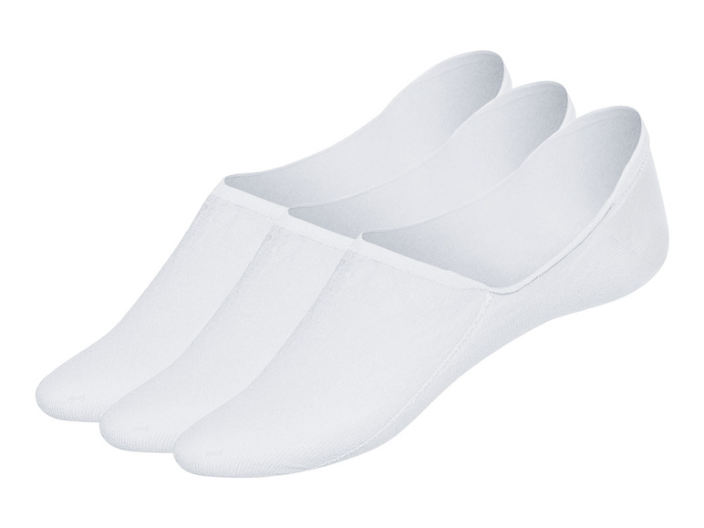 esmara® Dámské / Pánské bezešvé nízké ponožky, 3 páry (43/46, bílá, High-Cut)