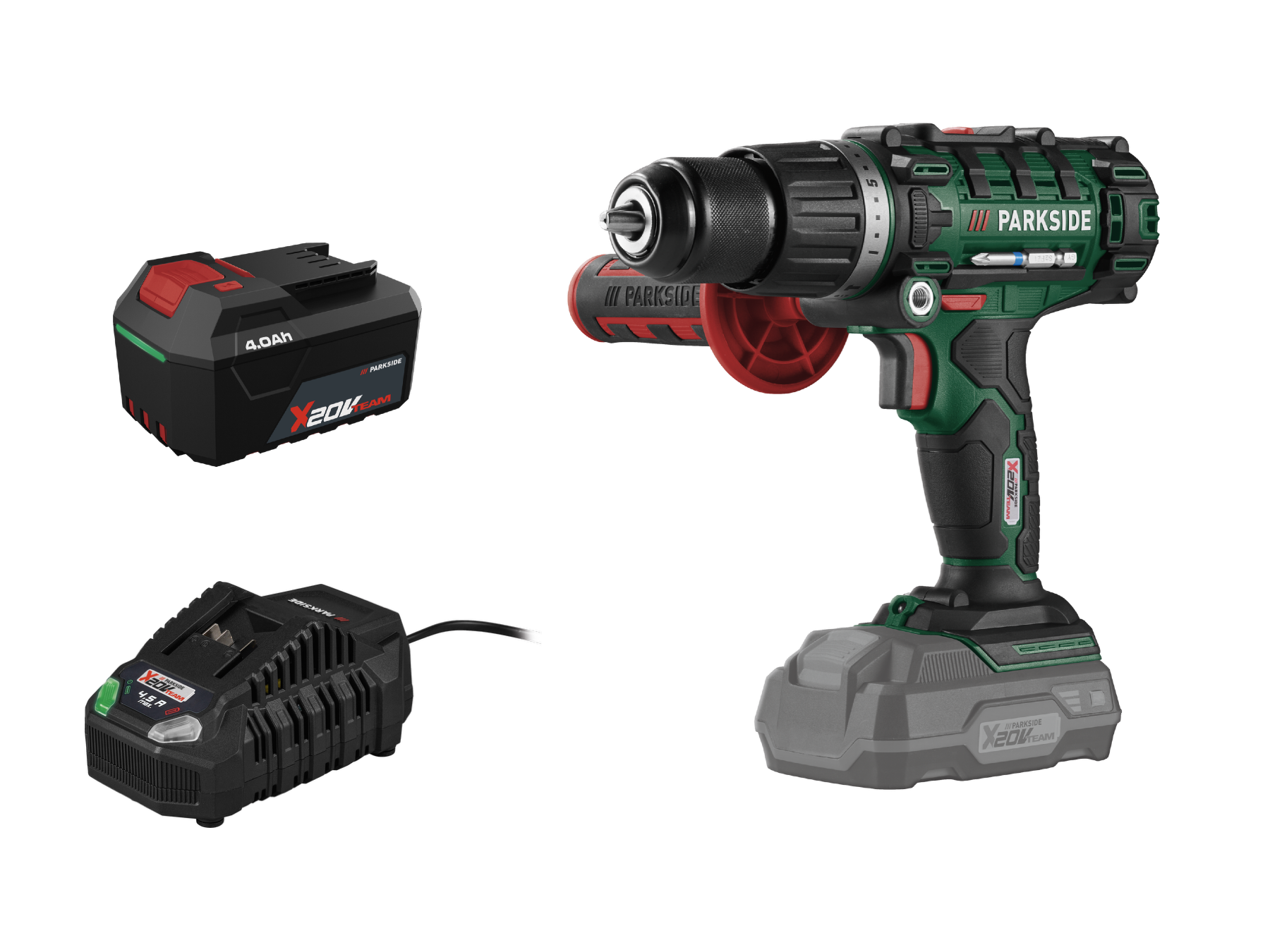 Parkside® Aku příklepová vrtačka Psbsa 20-Li E4, 4 Ah
