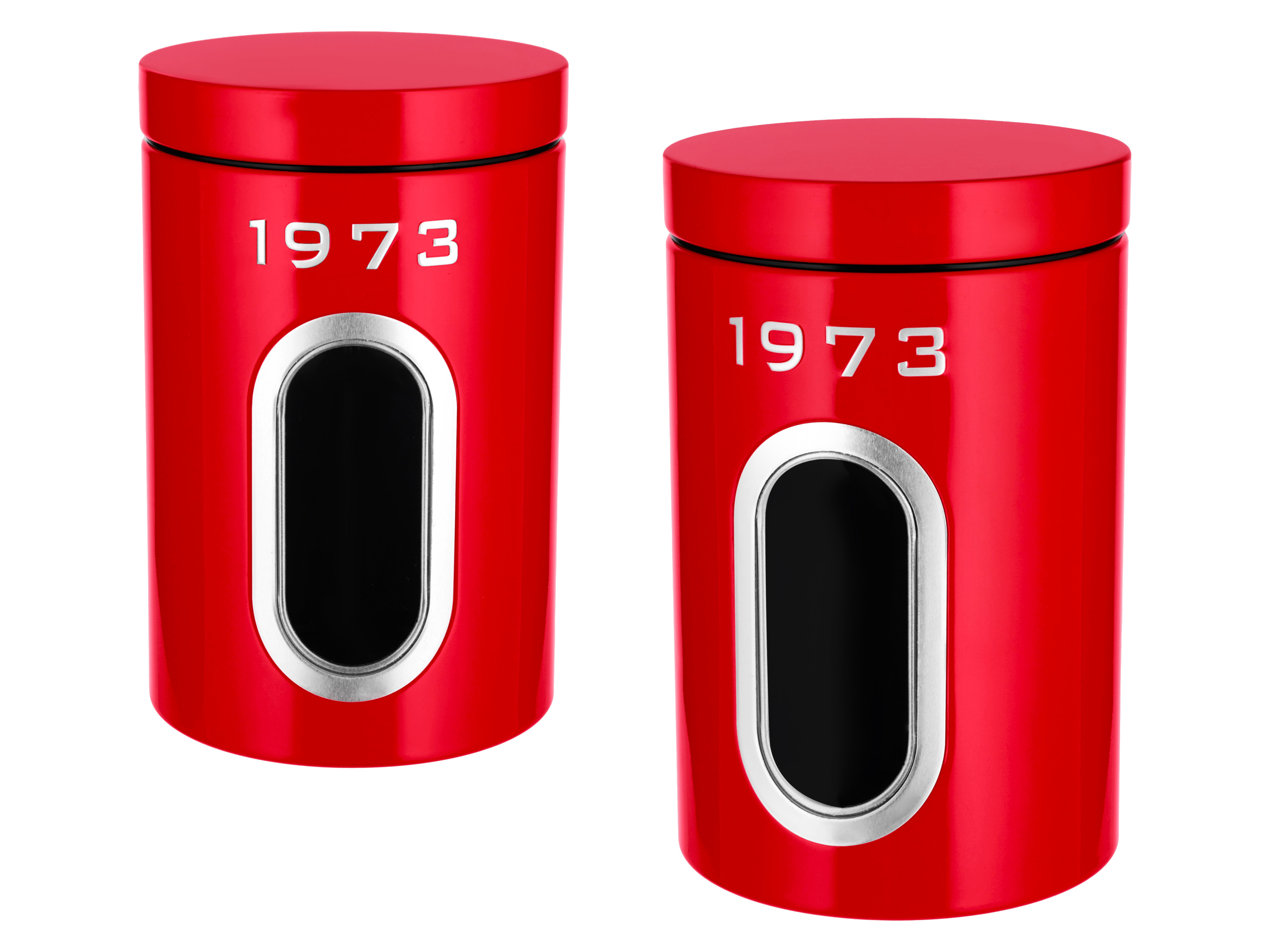 Silvercrest® Sada potravinových dóz 1973, 2dílná (červená)