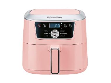 SILVERCREST® Horkovzdušná fritéza SHFD 2000 D2, 4,7 l, světle růžová