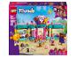 Sada LEGO Friends Heartlake City Sweet Shop s 376 dílky, zobrazující obchod se sladkostmi a minifigurky.