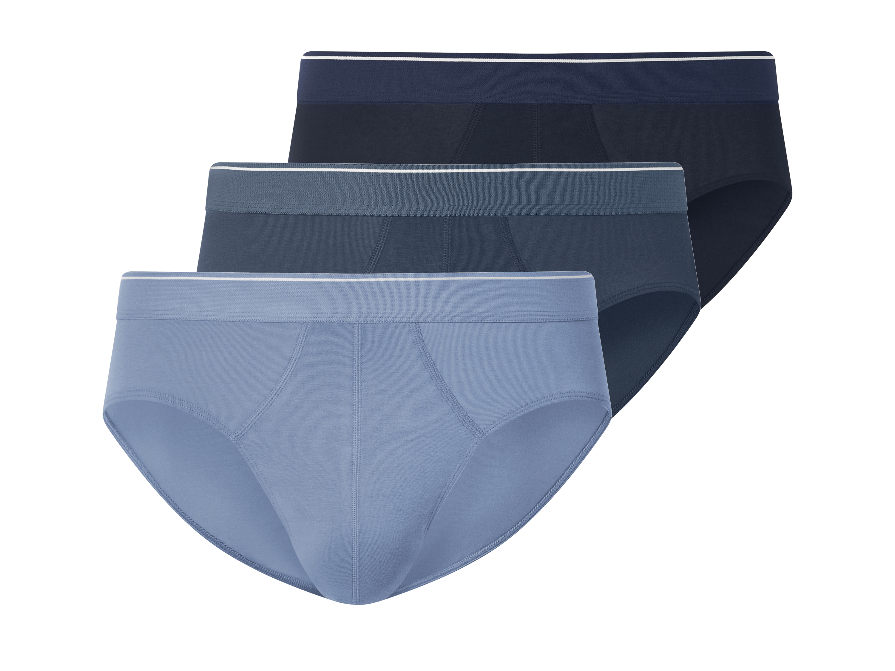 Esmara MEN Pánské slipy, 3 kusy (navy modrá / modrá, 4/S)