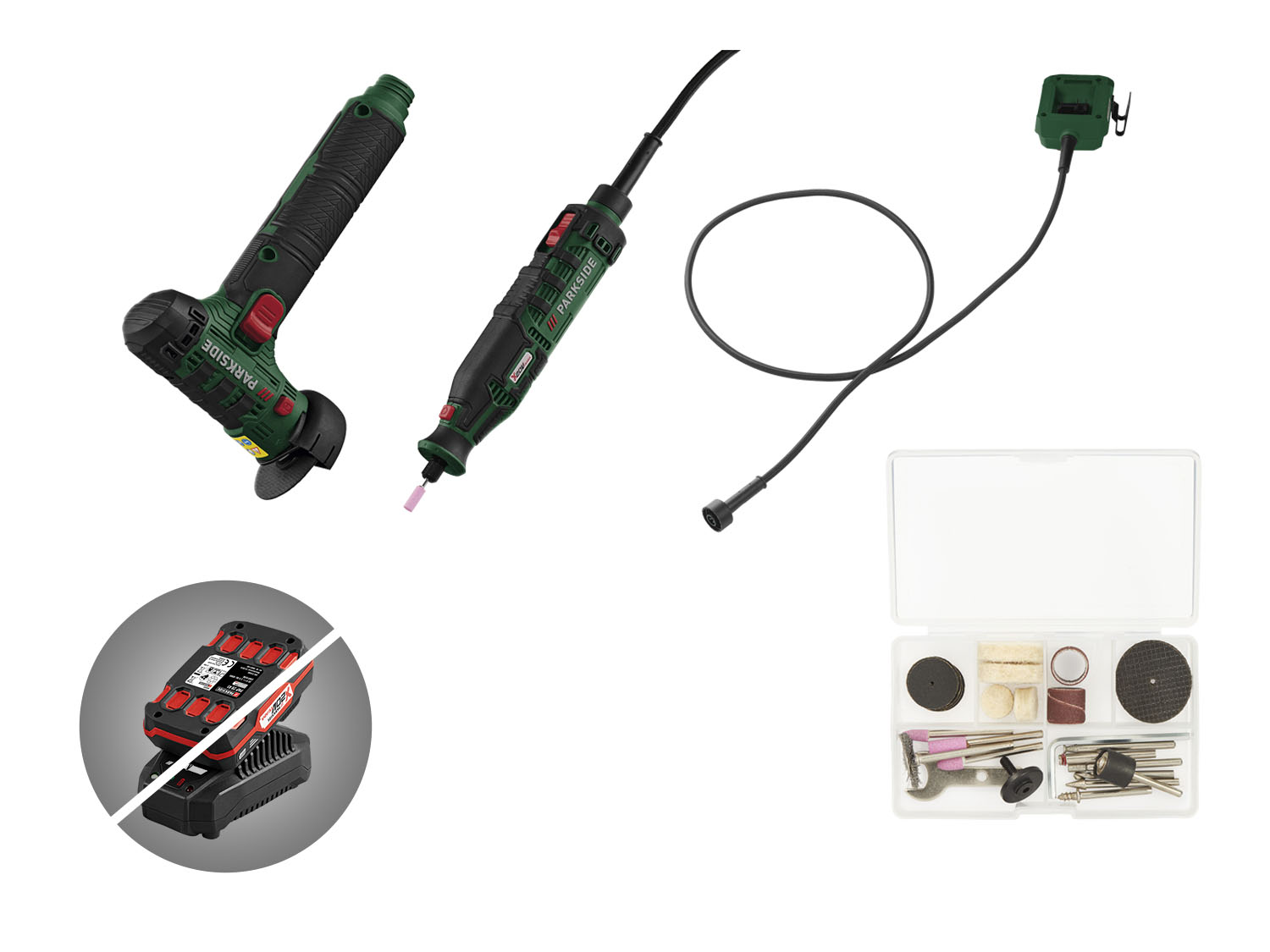 PARKSIDE® Aku modelářská sada PMBSA 20-Li A1 – bez akumulátoru a nabíječky