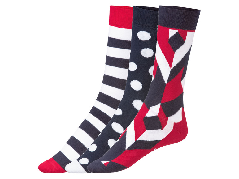  Zobrazit na celou obrazovku Fun Socks Ponožky s veselým vzorem, 3 páry - Obrázek 6