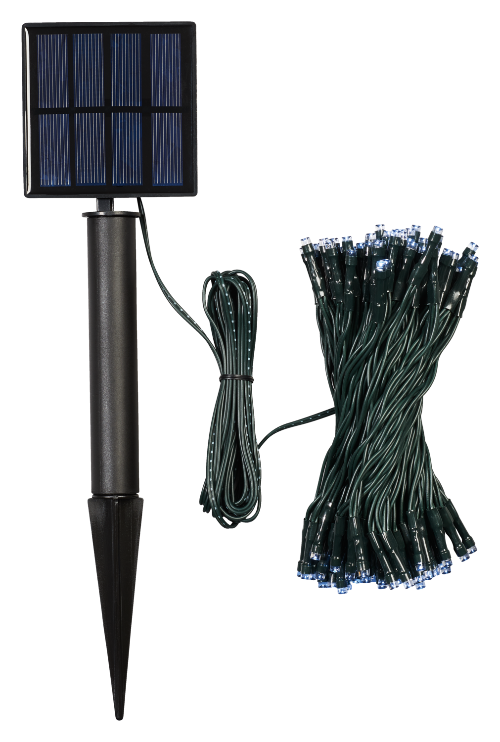 Livarno home Solární světelný LED řetěz, 100 LED (studená bílá)