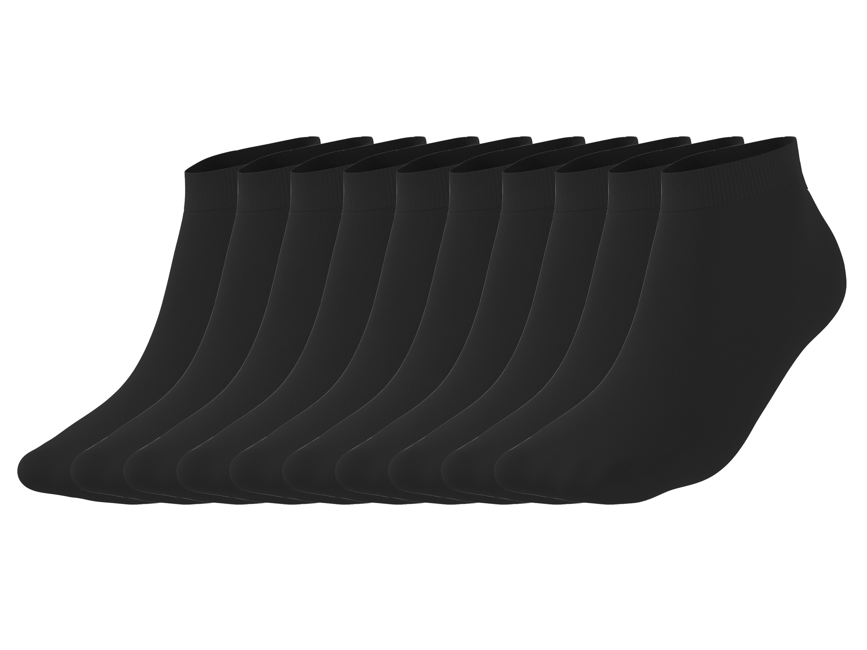 esmara® Dámské nízké ponožky, 10 párů (černá, 39-42)