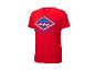 Červené tričko Crivit s motivem surfování.