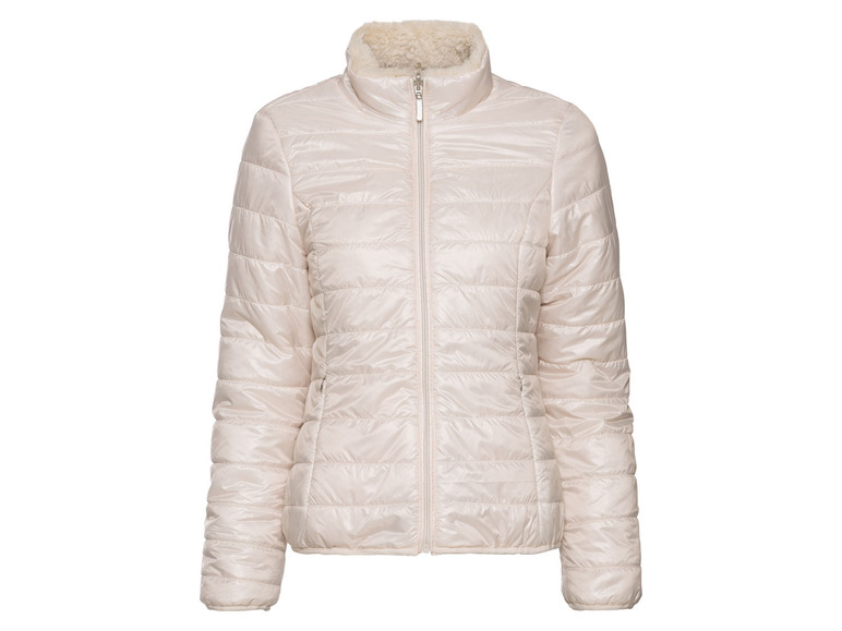 Krémová dámská bunda se zipem