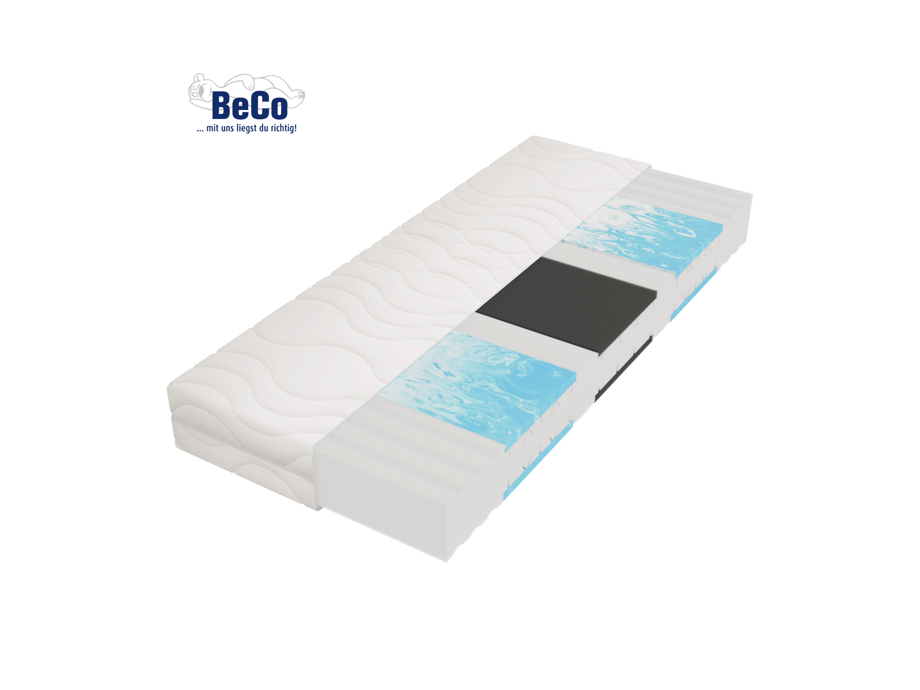 BeCo 7zónová komfortní pěnová matrace "Medibett Top" (H3, 100 X 200 CM)