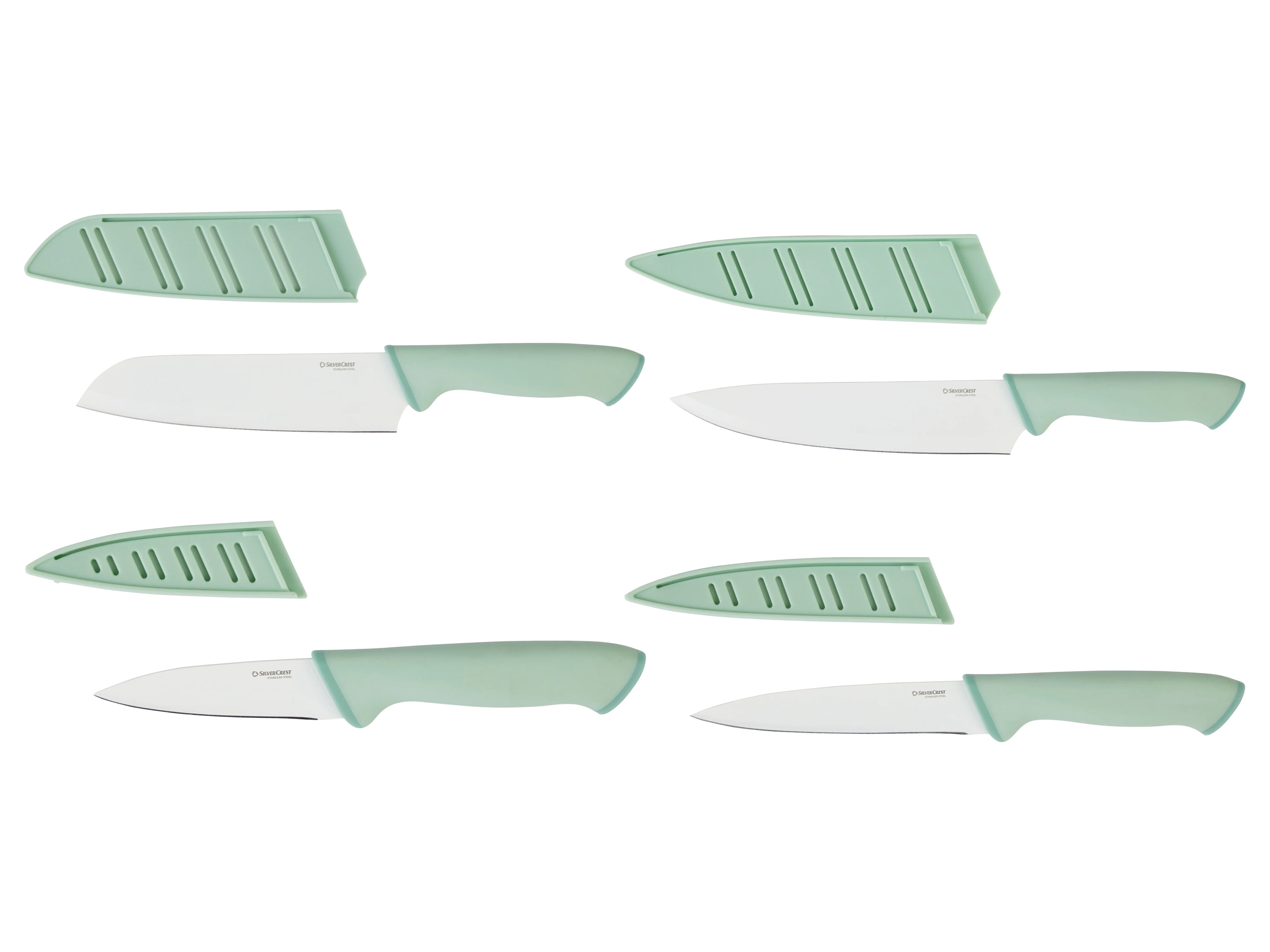 Silvercrest® Sada kuchyňských nožů, 4dílná (Sada 4 kusů Mint)