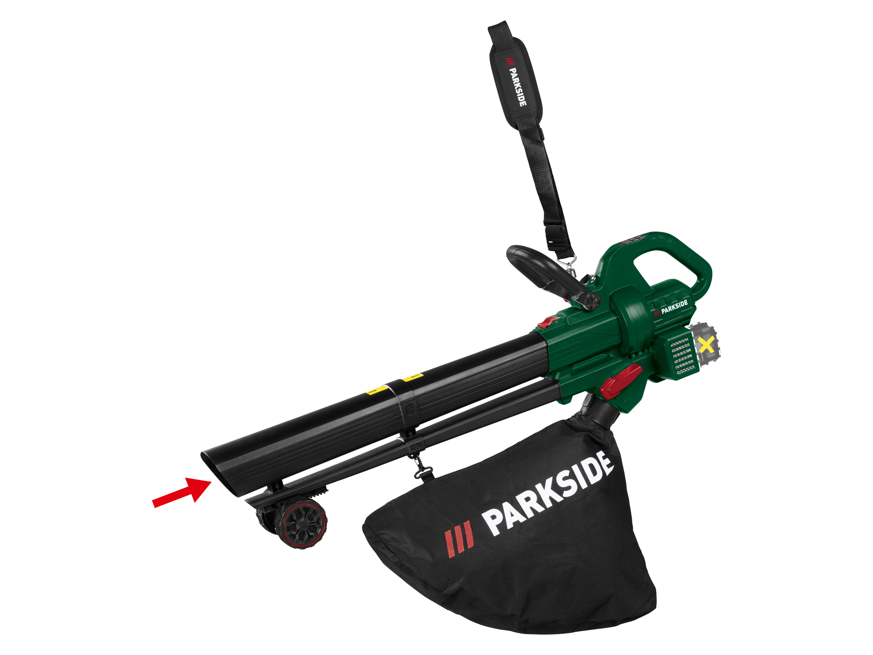 Parkside® Aku vysavač / foukač listí Palsb A1 – bez akumulátoru a nabíječky