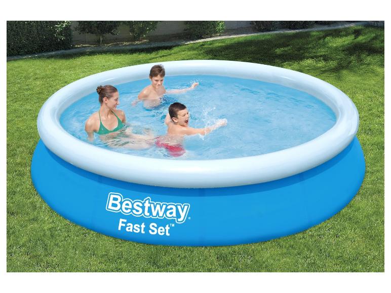 Rodinný nafukovací bazén Bestway Fast Set, modrý.
