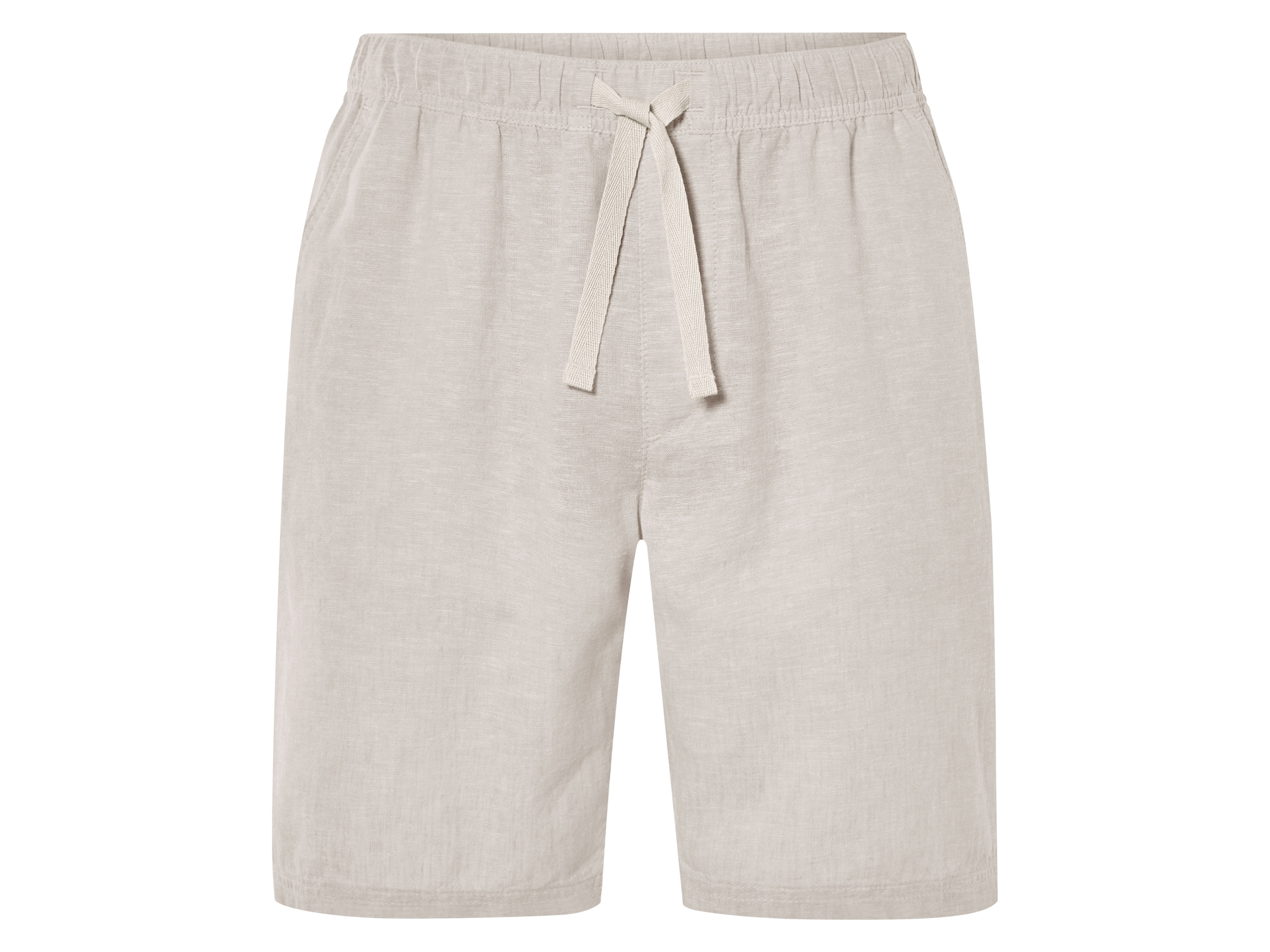 Livergy® Pánské bermudy s podílem lnu (béžová, XXL (60/62))