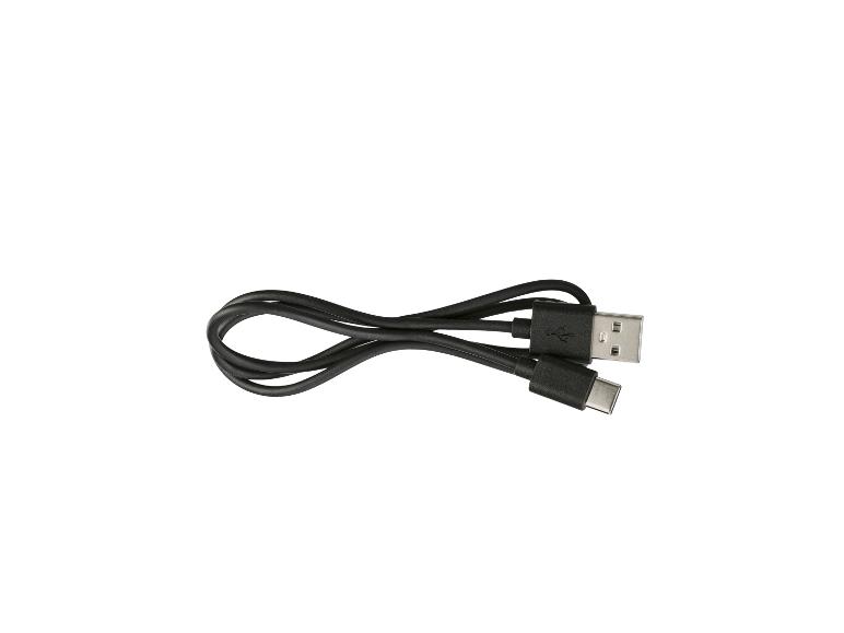 Černý nabíjecí kabel USB-A na USB-C