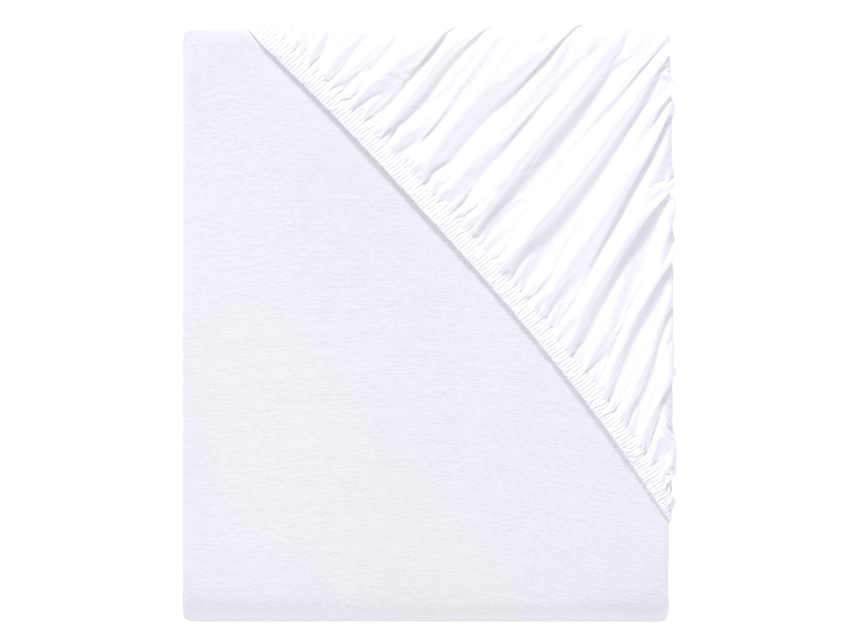 Livarno home Žerzejové napínací prostěradlo s BIO bavlnou, 140-160 x 200 cm (bílá)