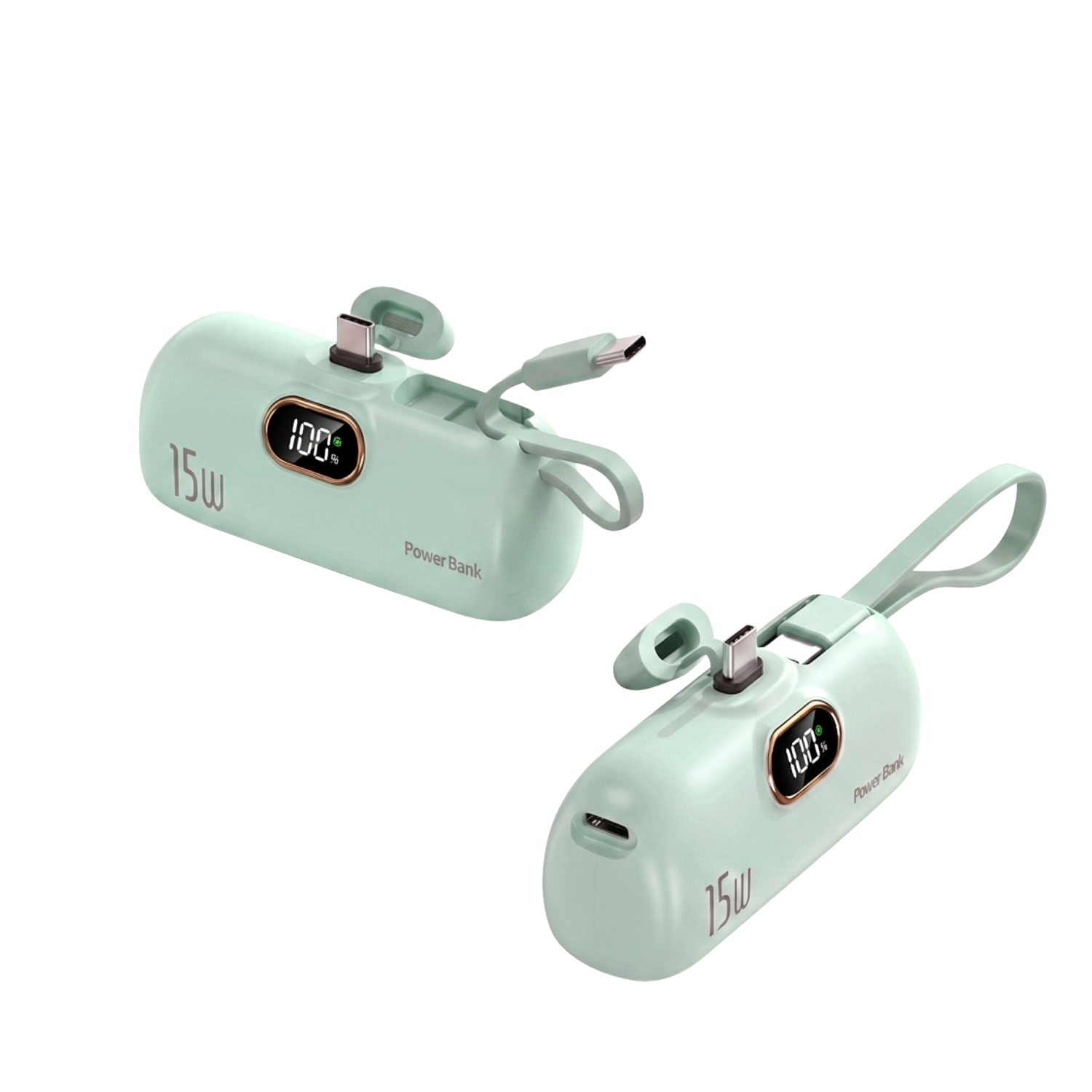 Vale Mini powerbanka 5 000 mAh, Usb-C (mintová)