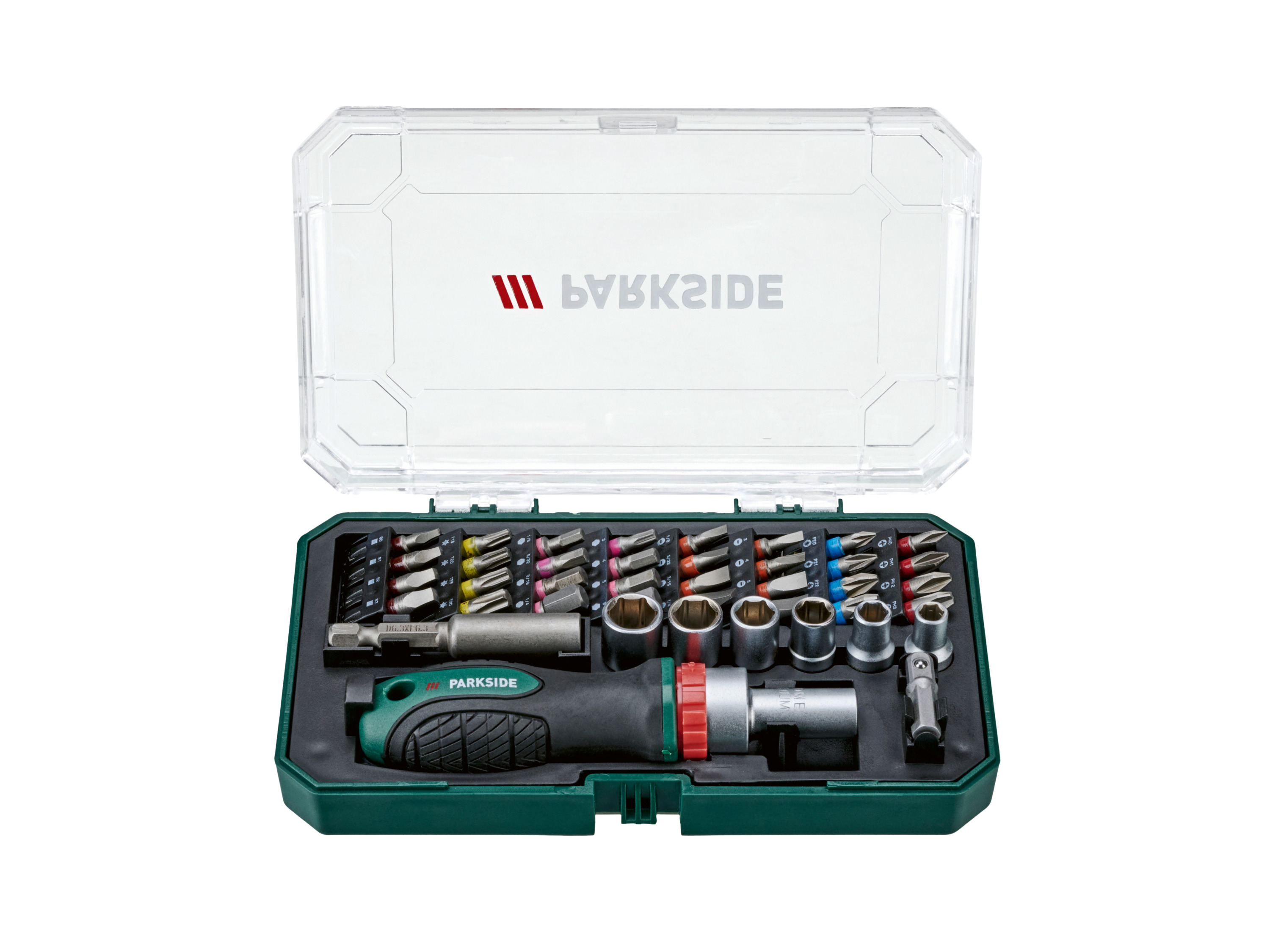 Parkside® Sada přesných nástrojů a nástrčných klíčů (sada mini ráčnových šroubováků)