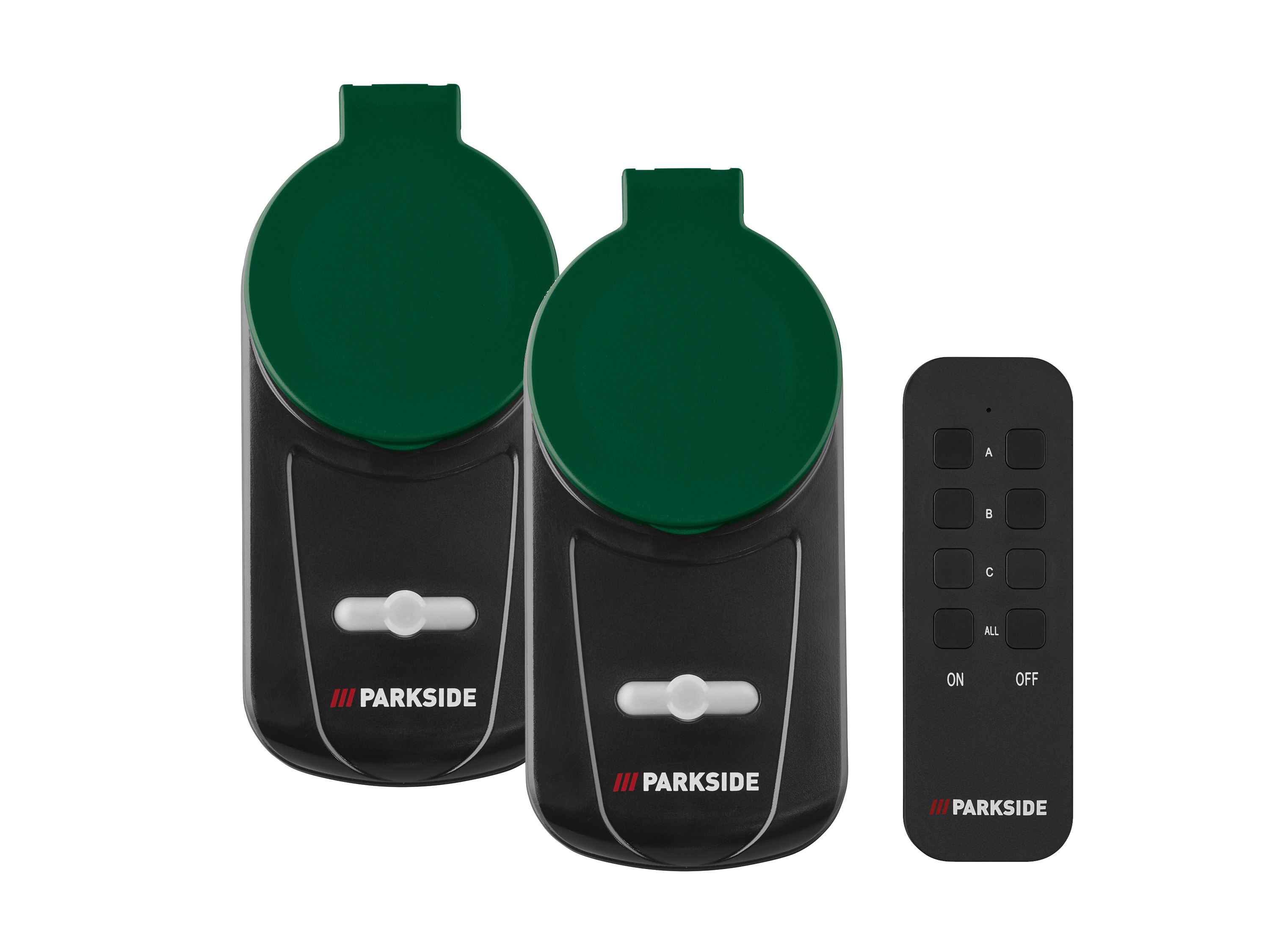 Parkside® Sada venkovních rádiově řízených zásuvek, 3dílná