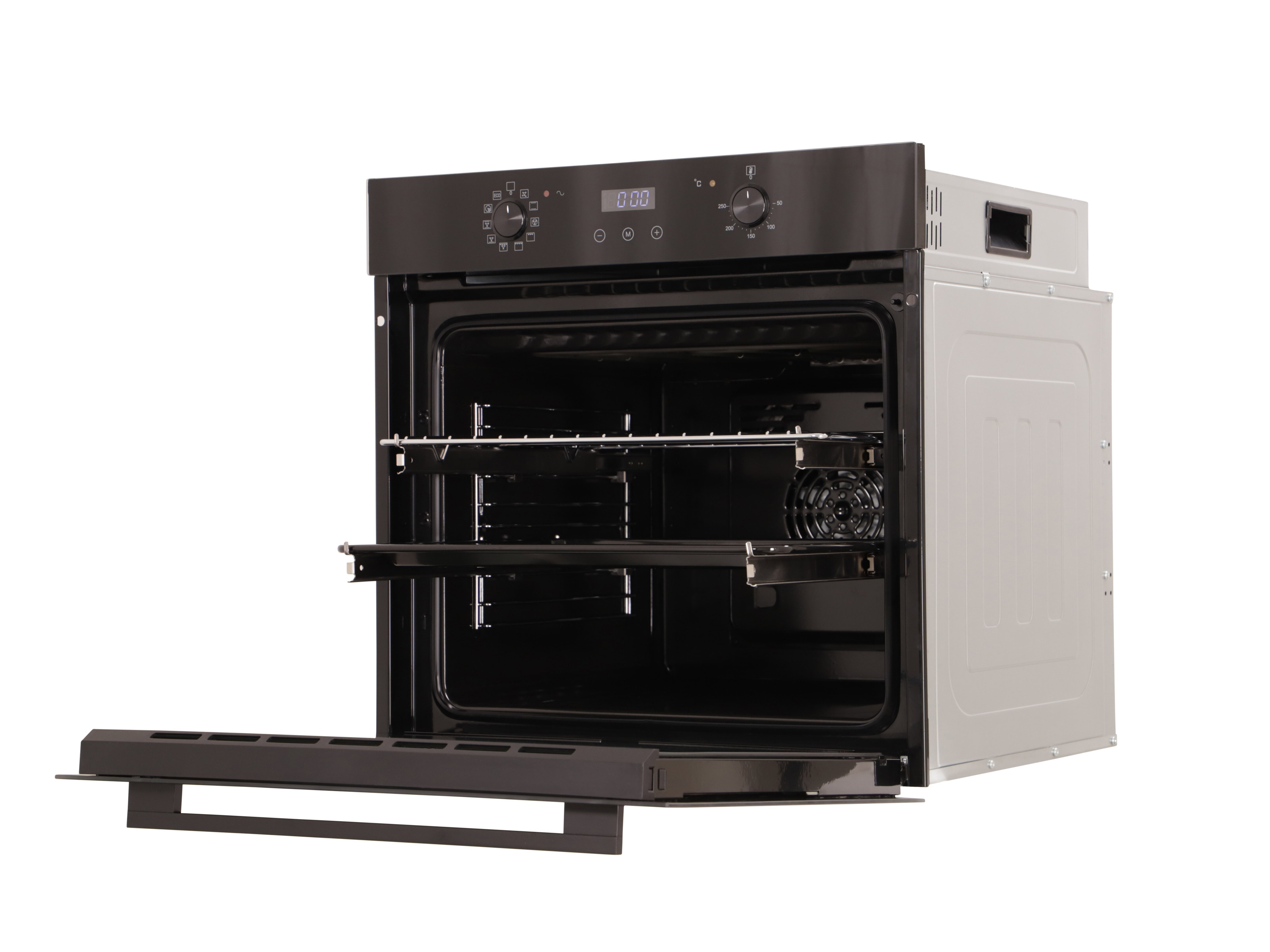 Respekta Samostatná vestavná trouba nerez, Julius (10 režimů vytápění, černá, 59,5 x 59,5 x 57,5 cm)