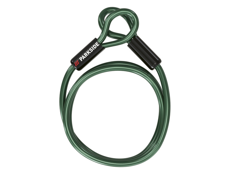 Zelený kabel Parkside s očkem
