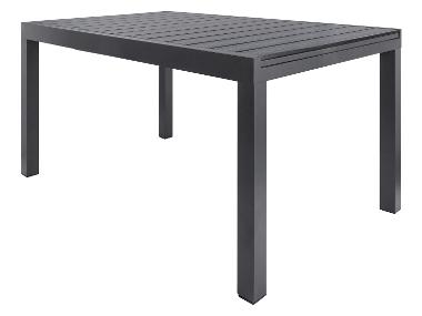 LIVARNO home Hliníkový rozkládací stůl Miami, 140–200 x 90 cm, antracitová