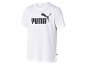 Bílé Puma tričko s logem značky.