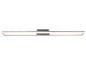 Moderní stříbrné LED lineární svítidlo s minimalistickým designem