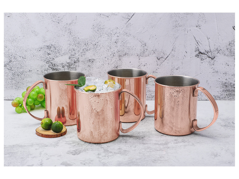  Zobrazit na celou obrazovku ECHTWERK Sada nerezových hrnků Moscow Mule, 2dílná/4dílná - Obrázek 4