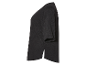 Černé krátké tričko, minimalistický styl.
