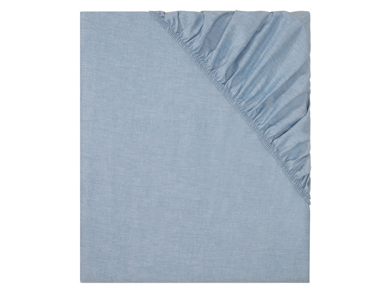  Zobrazit na celou obrazovku LIVARNO home Napínací prostěradlo Chambray, 180–200 x 200 cm - Obrázek 2