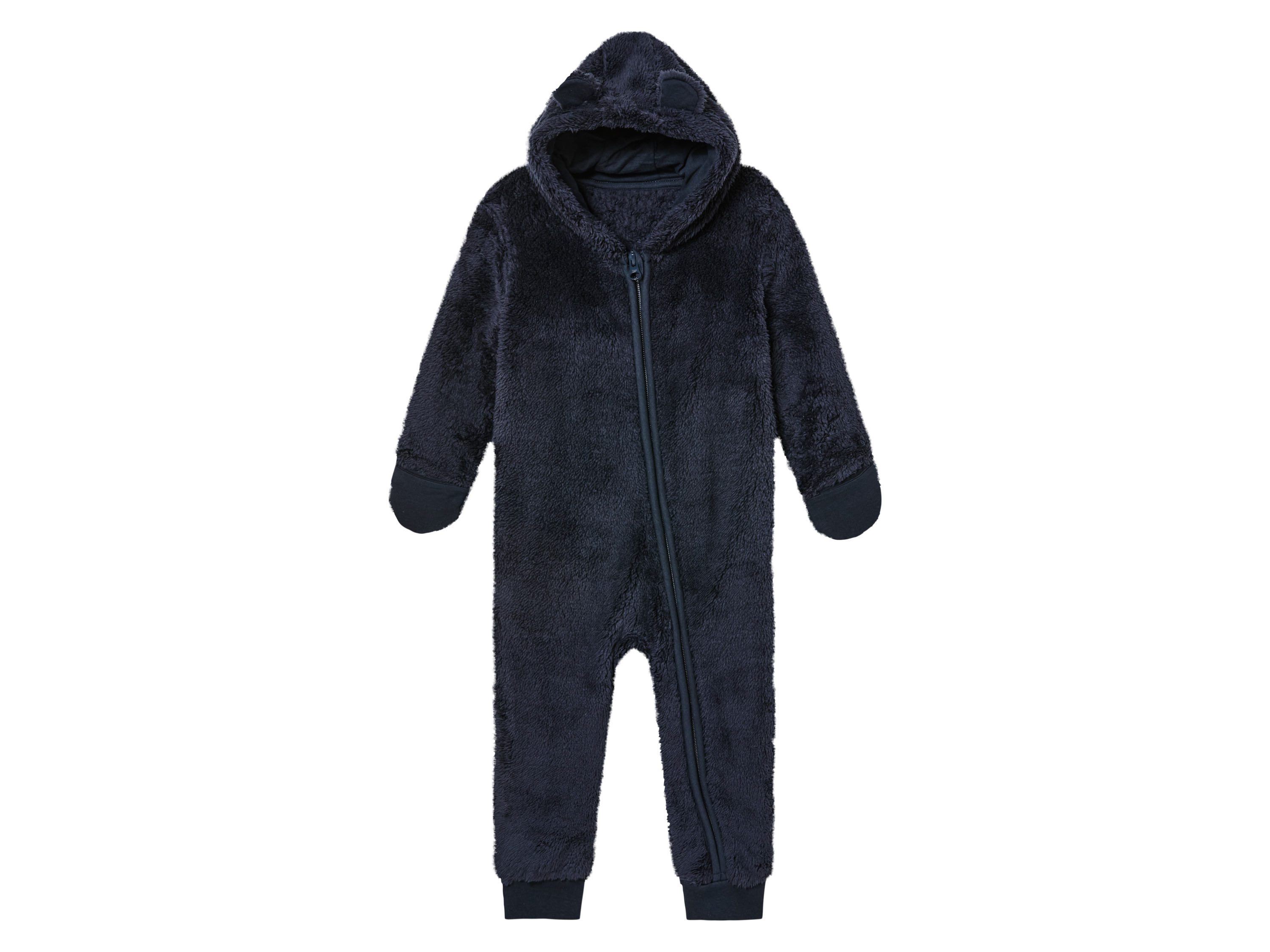 lupilu® Dětský plyšový overal (74/80, navy modrá)