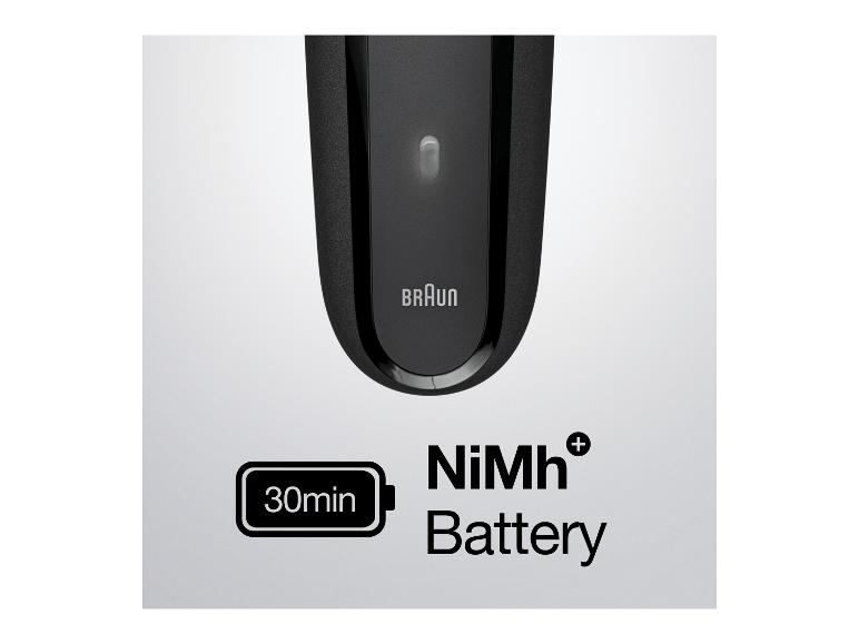Holicí strojek Braun s NiMh baterií, 30 min provozu.