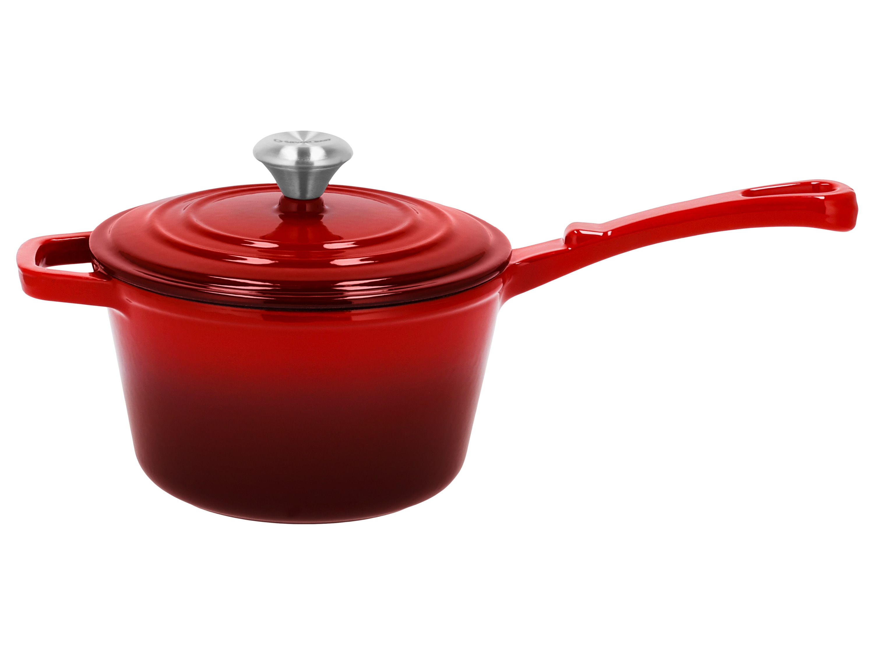 Silvercrest® Litinový rendlík Premium, Ø 18 cm / 2,2 l (červená)