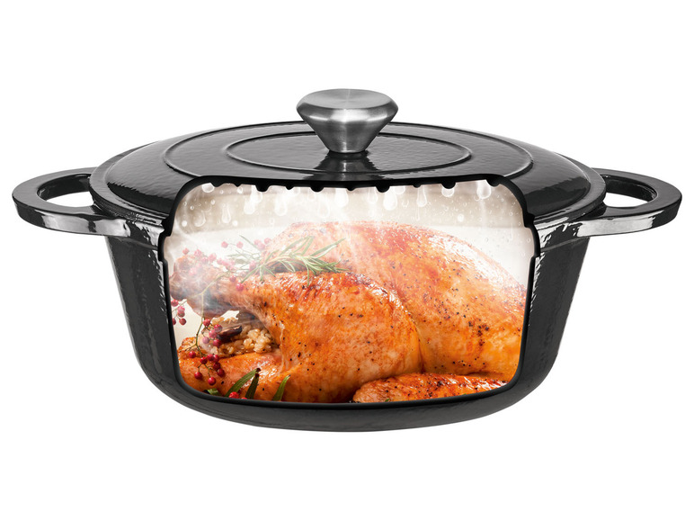  Zobrazit na celou obrazovku ERNESTO® Litinový hrnec, Ø 33 cm - Obrázek 2