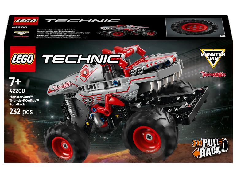 Sada LEGO Technic Monster Jam ThunderROARus Pull-Back s 232 dílky.