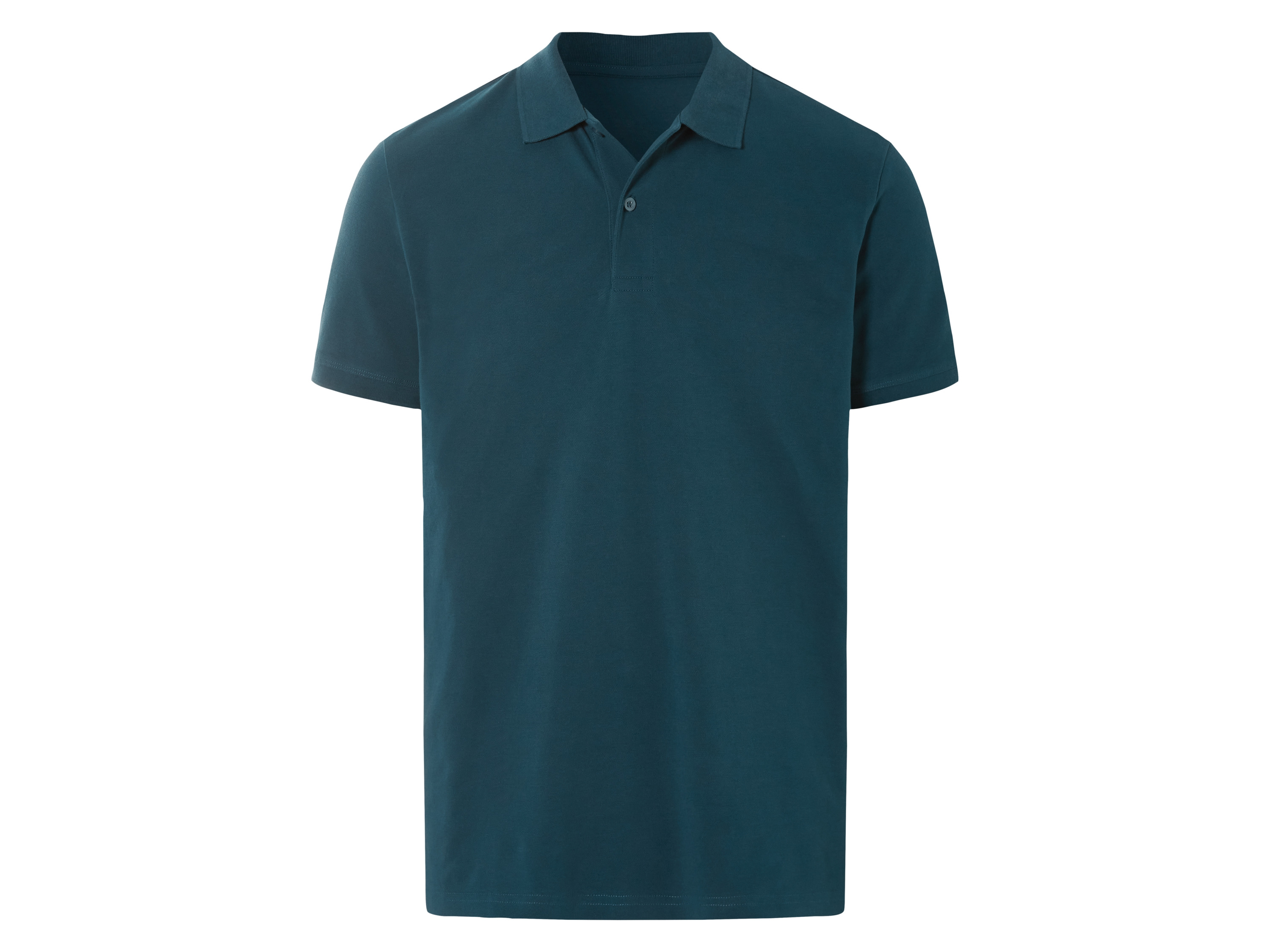 Livergy® Pánské polotriko, s knoflíkovou lištou (petrolejová, M (48/50))