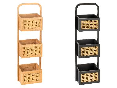 Wenko Bambusový regál se 3 koši