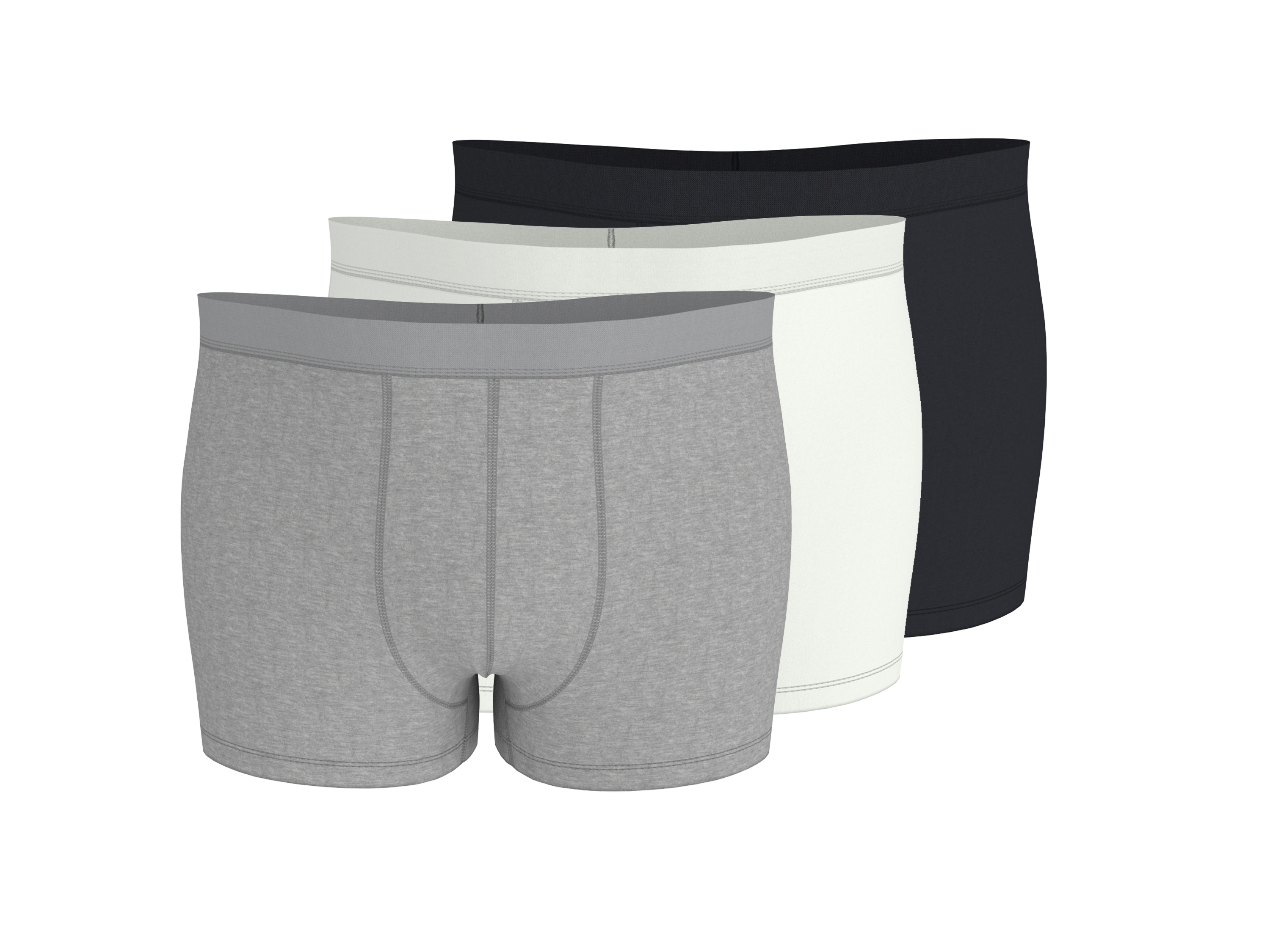 Esmara MEN Pánské boxerky, 3 kusy (černá/šedá/bílá, 10/4Xl)