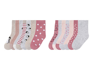 LUPILU® Dívčí ponožky BIO, 7 párů