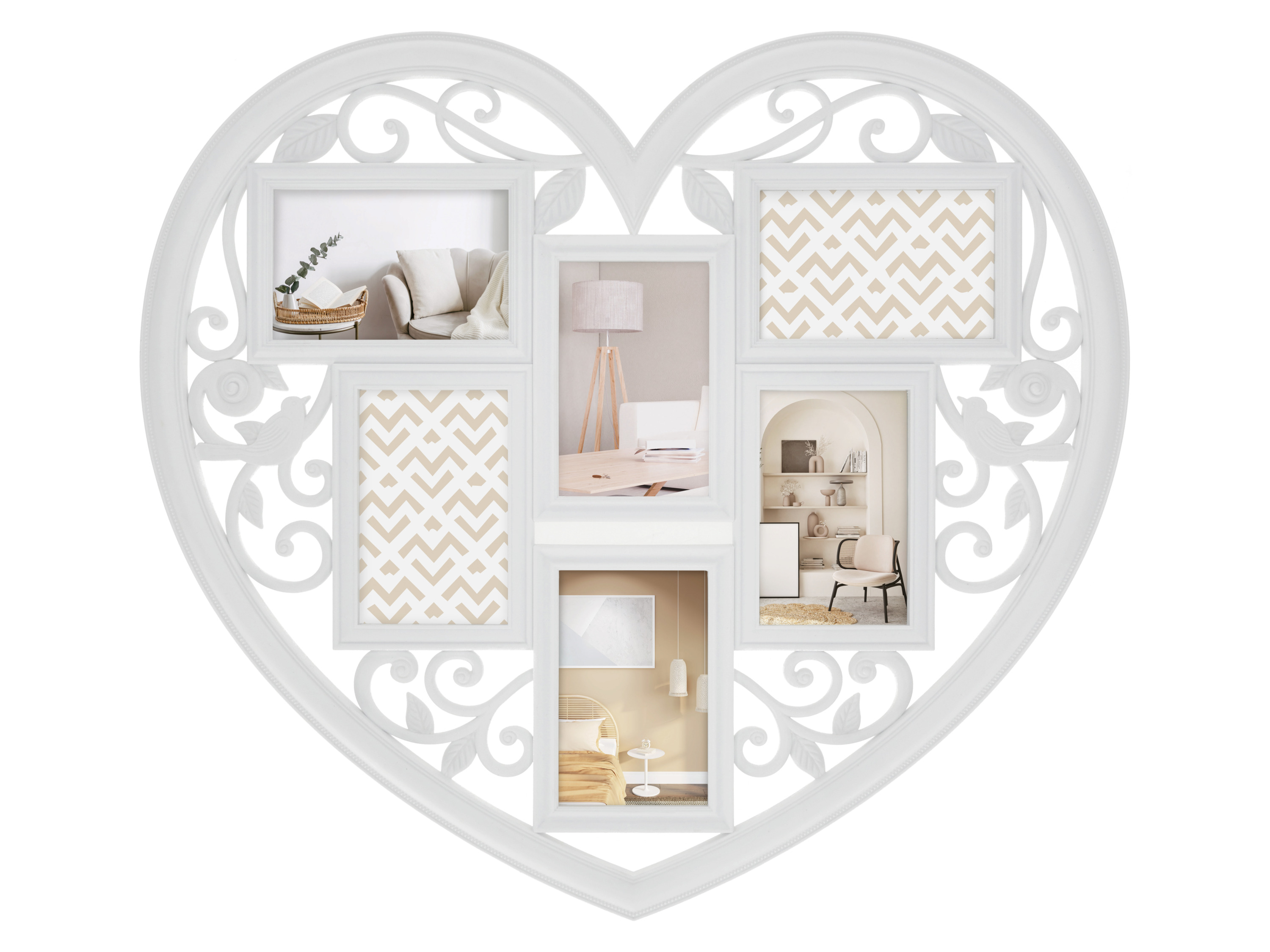 Livarno® Fotorámeček (Srdce bílé)