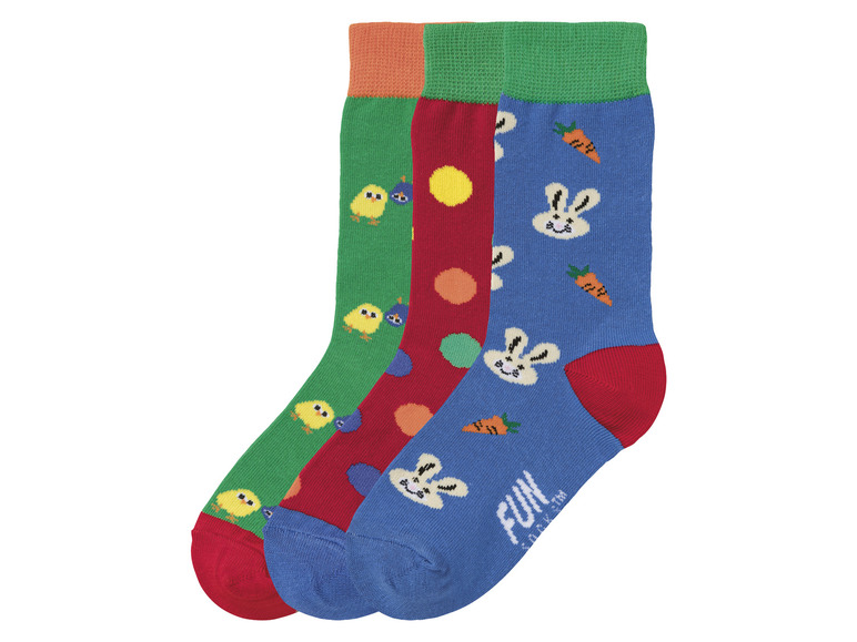  Zobrazit na celou obrazovku Fun Socks Dětské ponožky, 3 páry - Obrázek 2