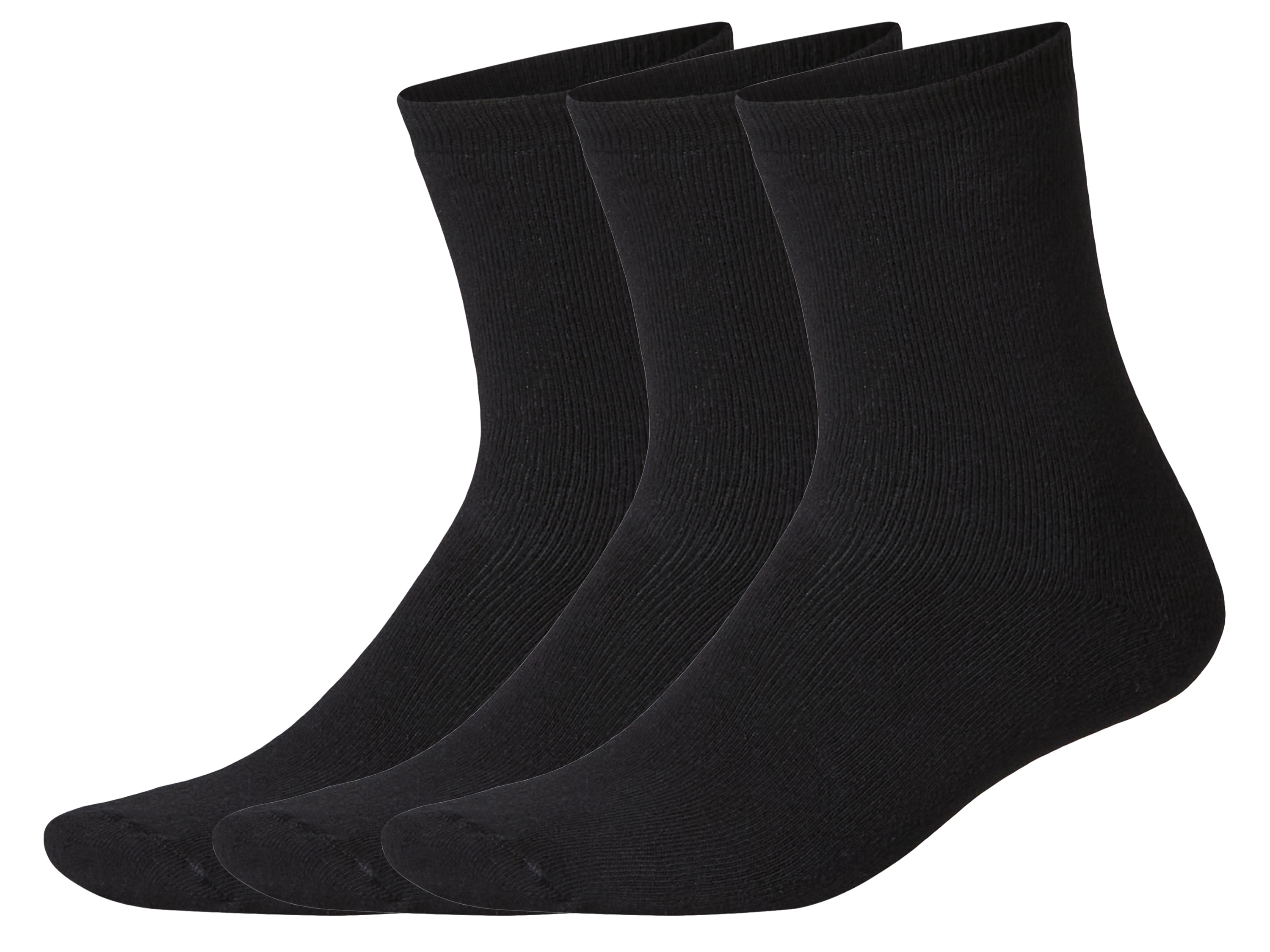 esmara® Pánské termo ponožky s BIO bavlnou, 3 páry (černá, 39-42)