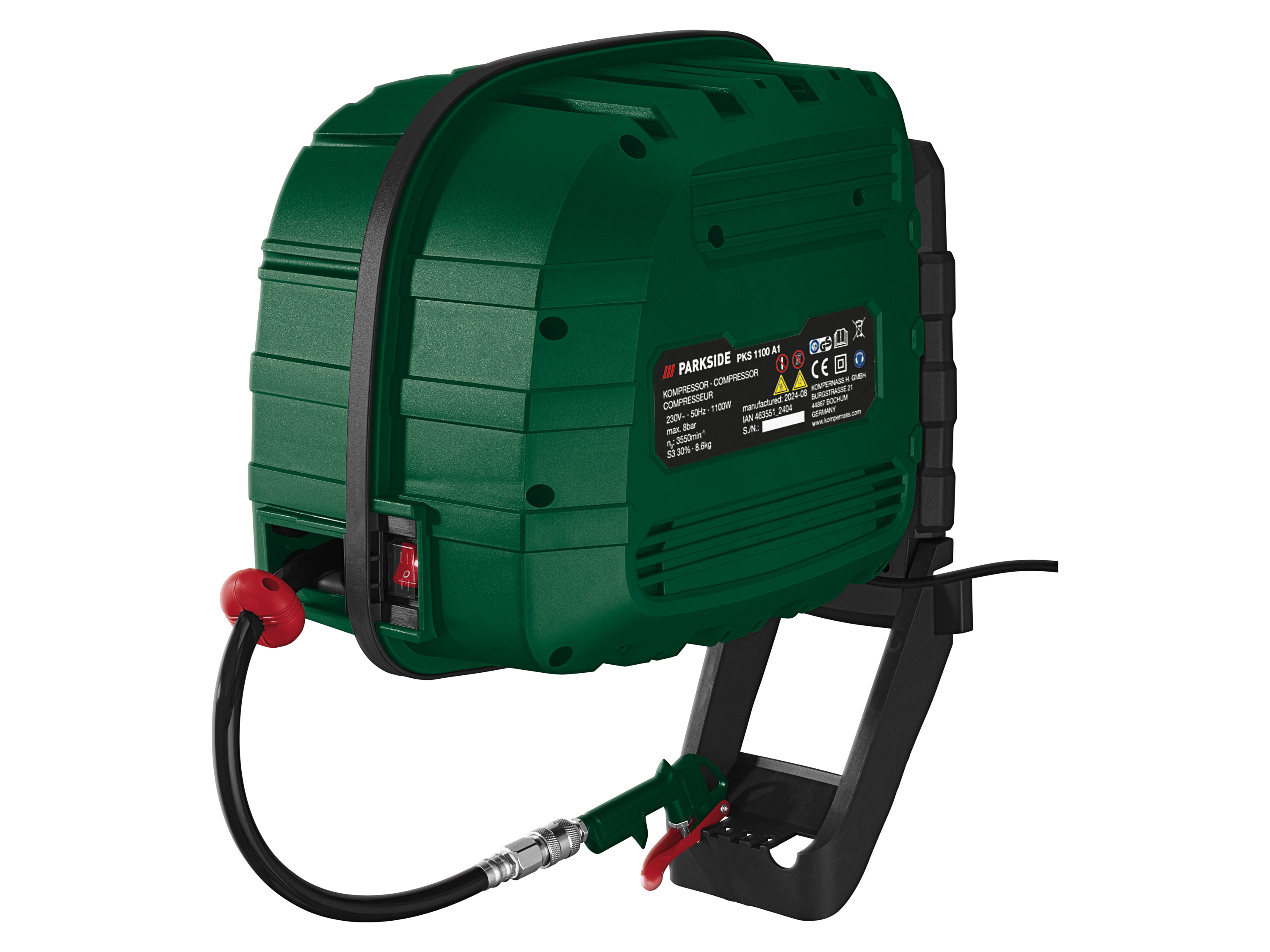 Parkside® Kompresor s automatickým hadicovým bubnem PKS 1100 A1