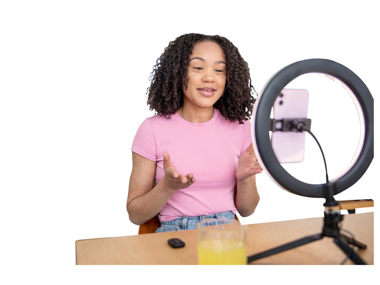  Zobrazit na celou obrazovku Trust Stativ se světlem Ring Light Vlogging Kit Maku - Obrázek 2